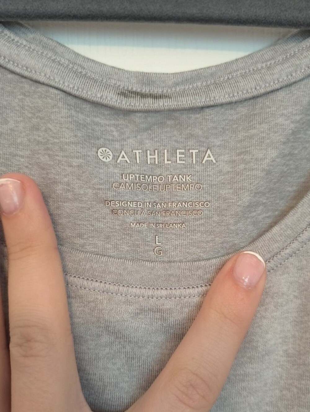 Athleta Light Gray Women's Tank Top - Picture 2 of 6